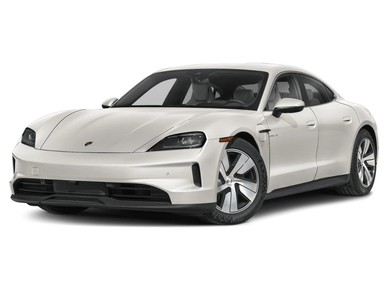 2025 Porsche Taycan 4 - Front 3/4, facing to the left