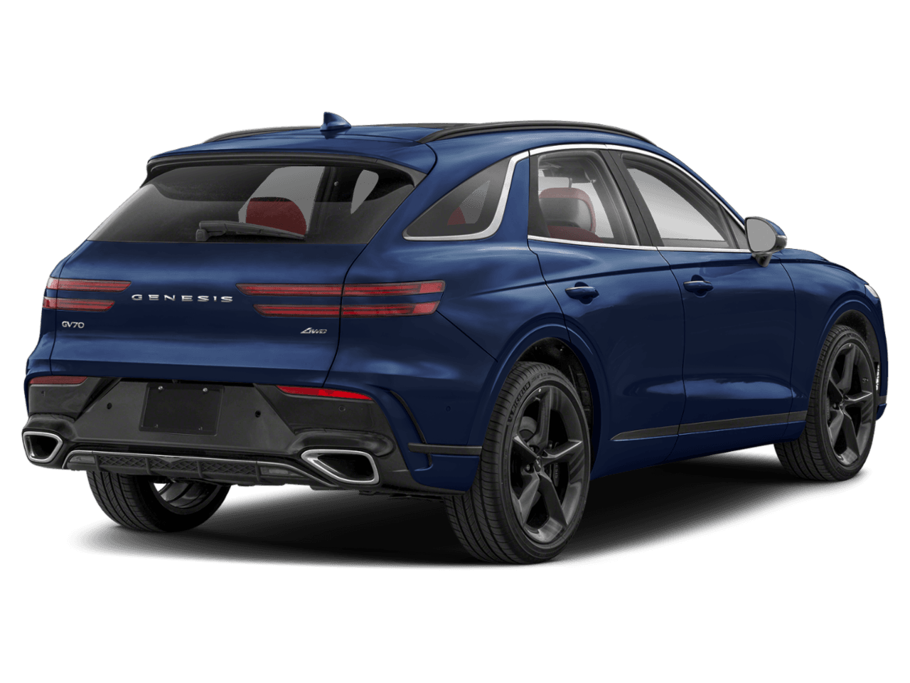 2026 Genesis GV70 3.5T Sport Advanced - Rear 3/4, facing to the right