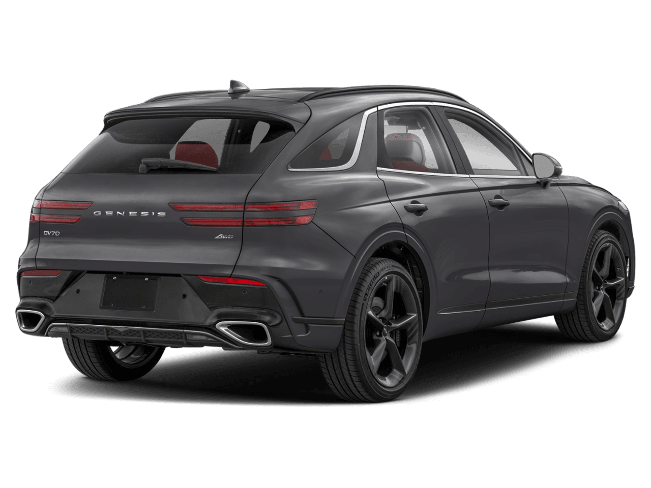 2026 Genesis GV70 3.5T Sport Advanced - Rear 3/4, facing to the right