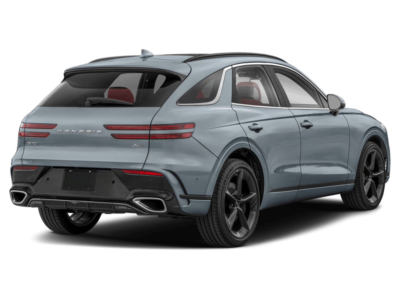 2026 Genesis GV70 3.5T Sport Advanced - Rear 3/4, facing to the right