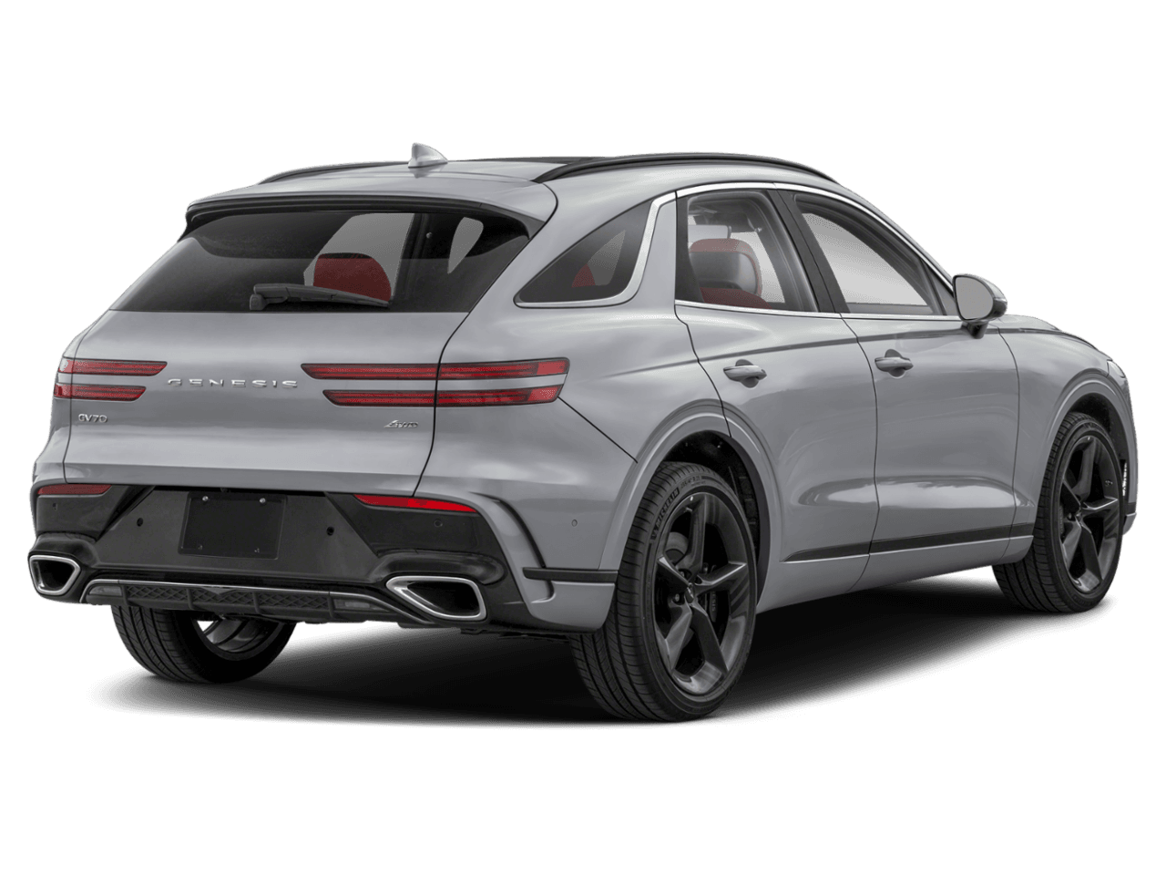 2026 Genesis GV70 3.5T Sport Advanced - Rear 3/4, facing to the right