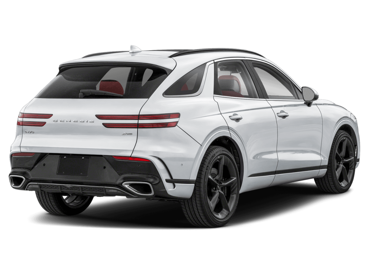 2026 Genesis GV70 3.5T Sport Advanced - Rear 3/4, facing to the right