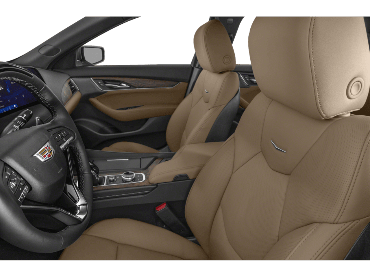 2026 Cadillac CT5 Premium Luxury - Interior Driver's Side with Door Open, Front Seat Feature