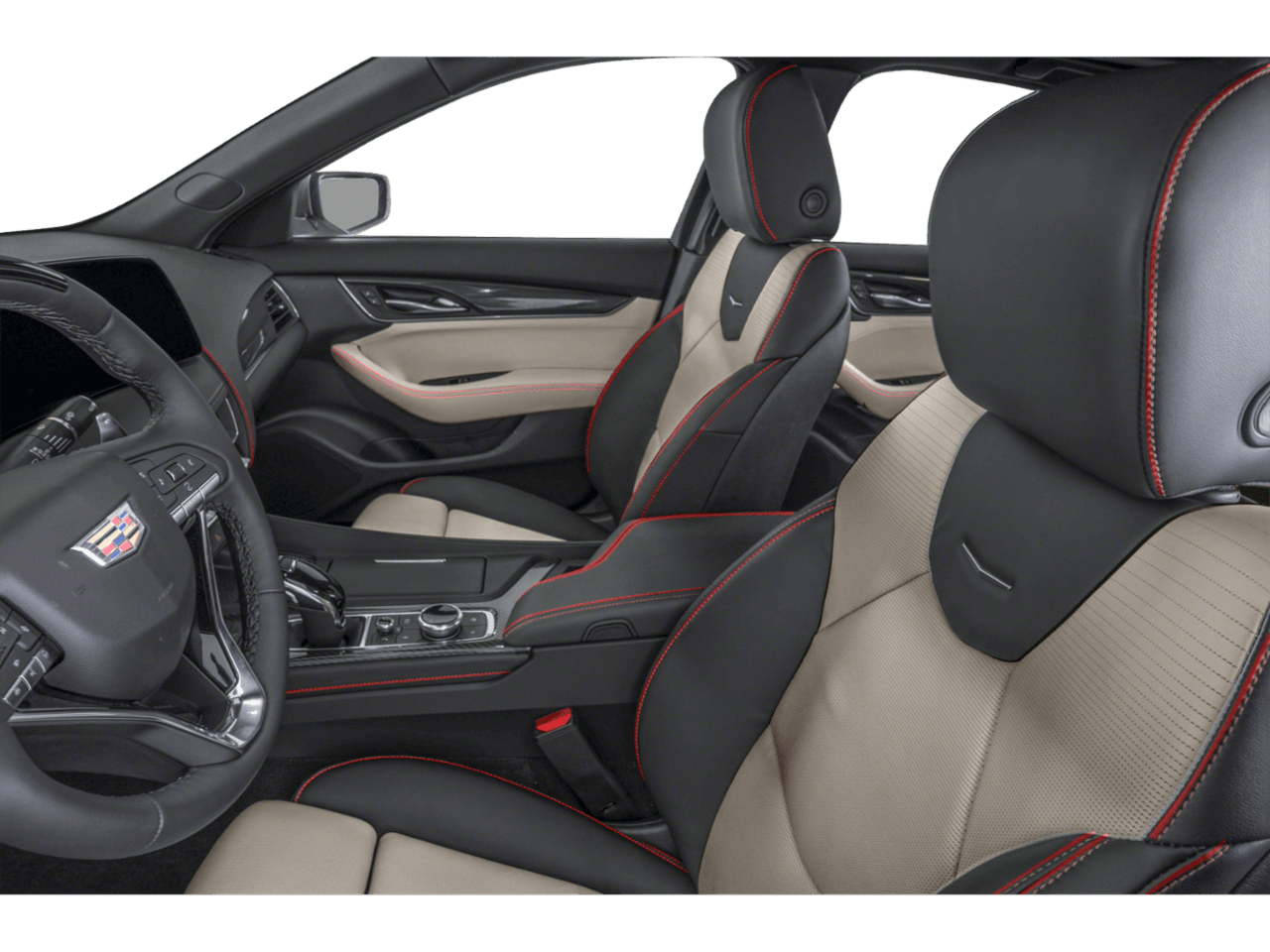 2026 Cadillac CT5 Sport - Interior Driver's Side with Door Open, Front Seat Feature