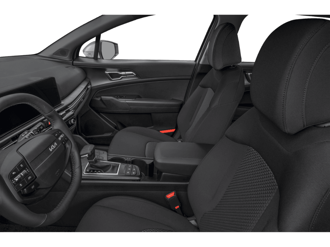 2026 Kia Sportage LX - Interior Driver's Side with Door Open, Front Seat Feature