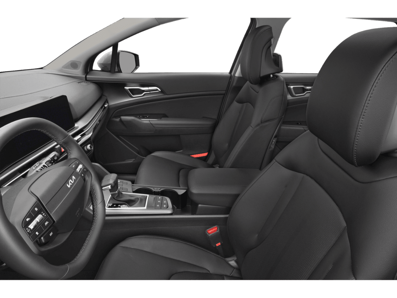2026 Kia Sportage EX - Interior Driver's Side with Door Open, Front Seat Feature