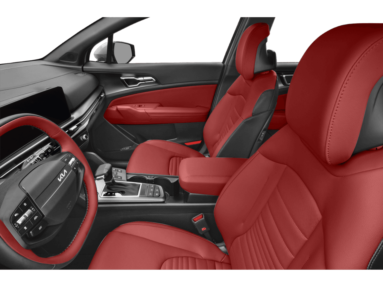 2026 Kia Sportage SX-Prestige - Interior Driver's Side with Door Open, Front Seat Feature