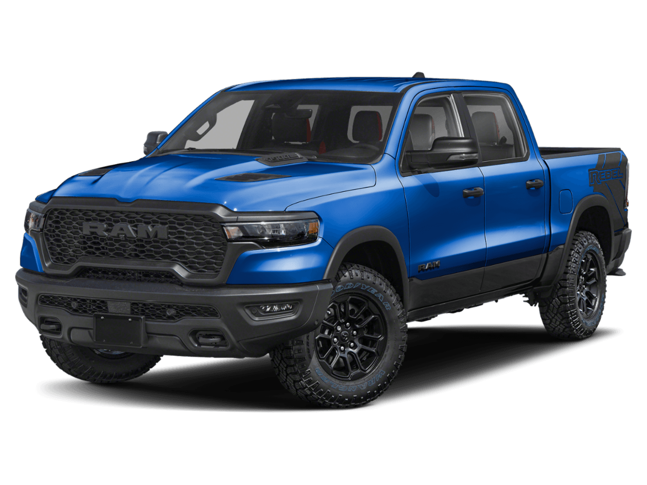 2026 Ram 1500 Rebel - Front 3/4, facing to the left