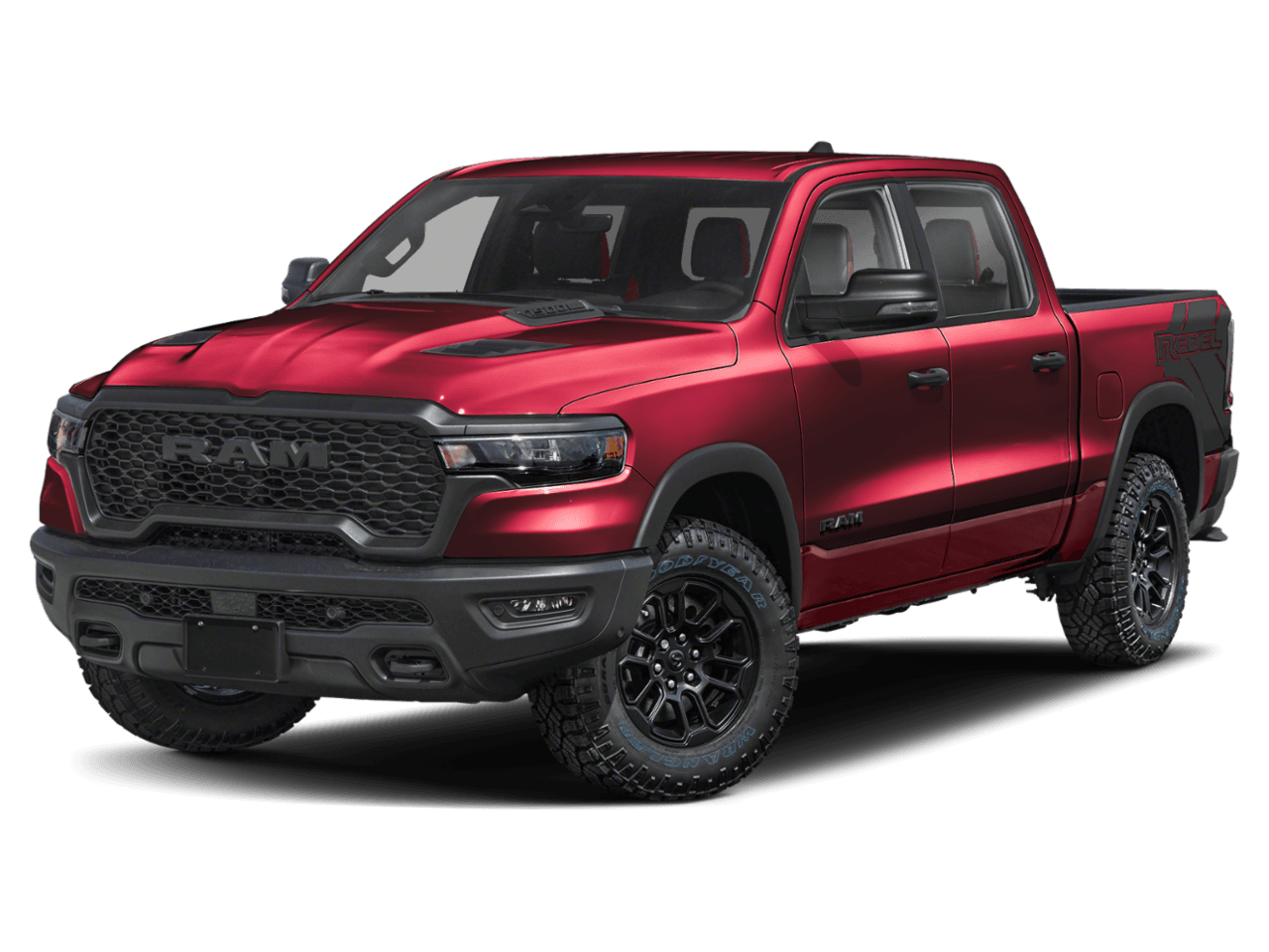 2026 Ram 1500 Rebel - Front 3/4, facing to the left