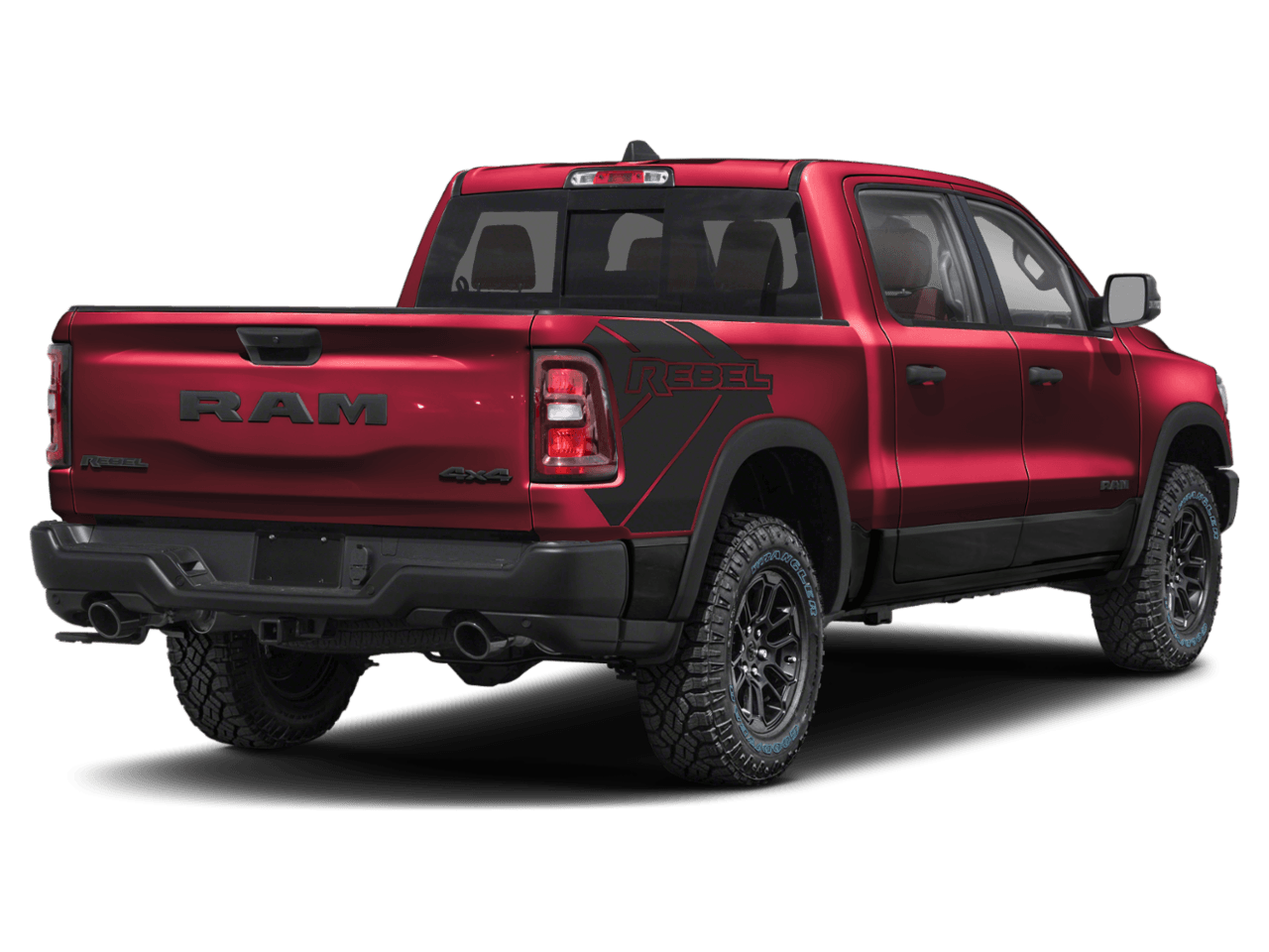 2026 Ram 1500 Rebel - Rear 3/4, facing to the right