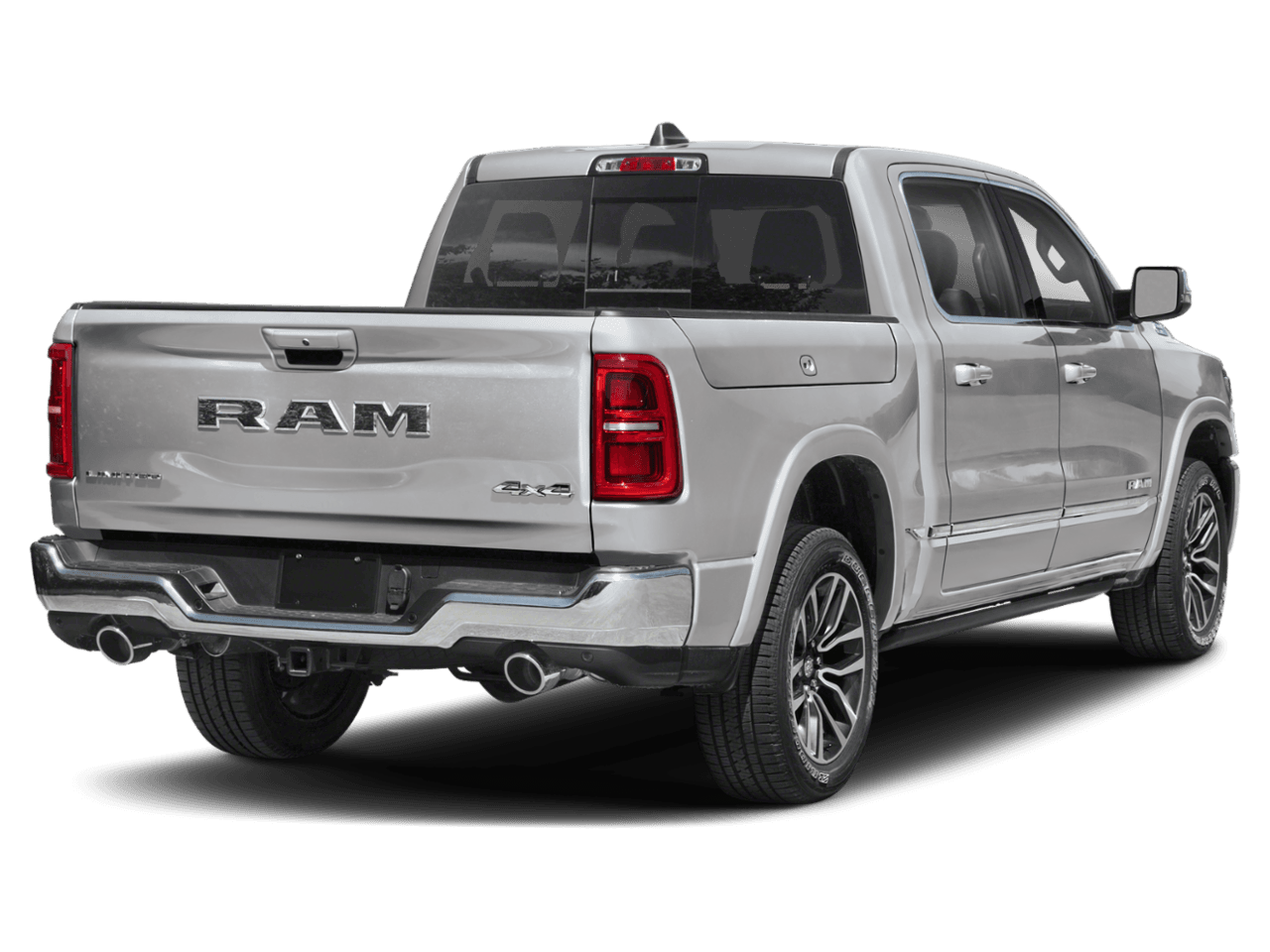 2026 Ram 1500 Longhorn - Rear 3/4, facing to the right