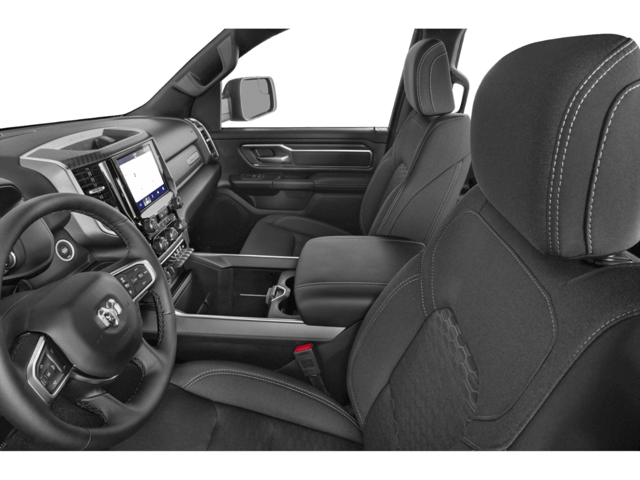 2026 Ram 1500 Big Horn - Interior Driver's Side with Door Open, Front Seat Feature