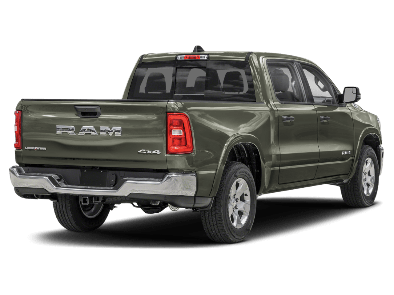 2026 Ram 1500 Big Horn - Rear 3/4, facing to the right