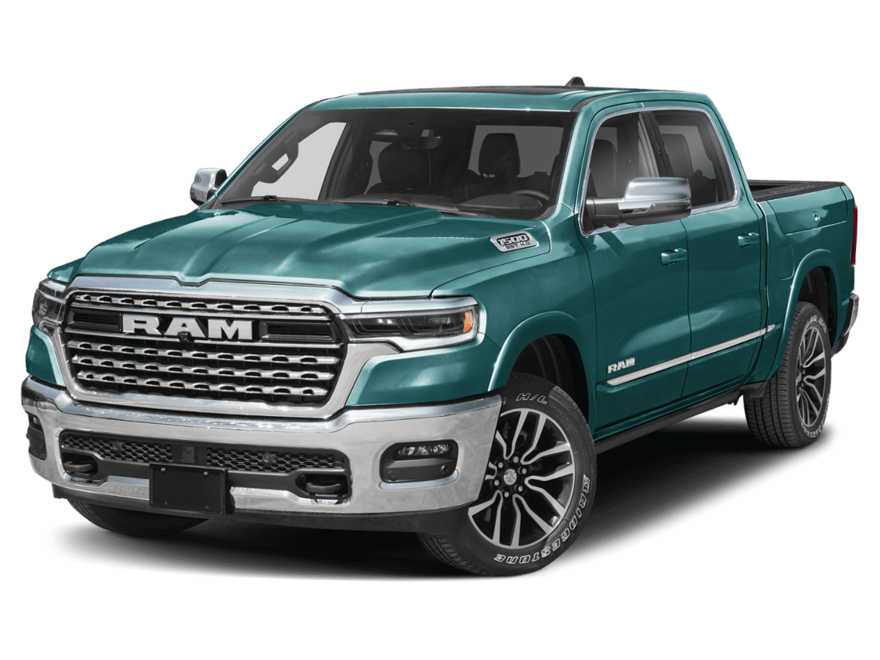 2026 Ram 1500 Longhorn - Front 3/4, facing to the left