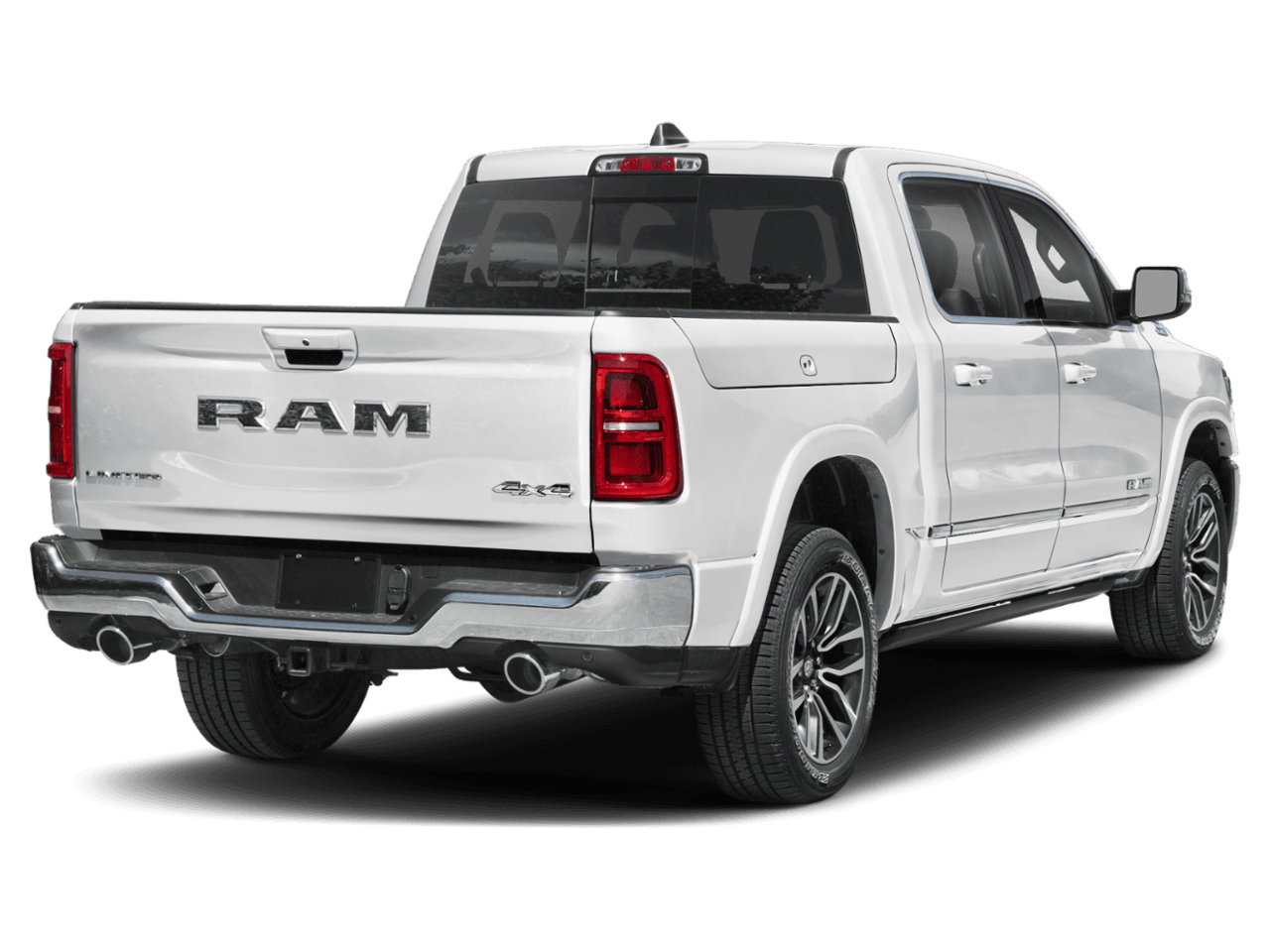 2026 Ram 1500 Longhorn - Rear 3/4, facing to the right