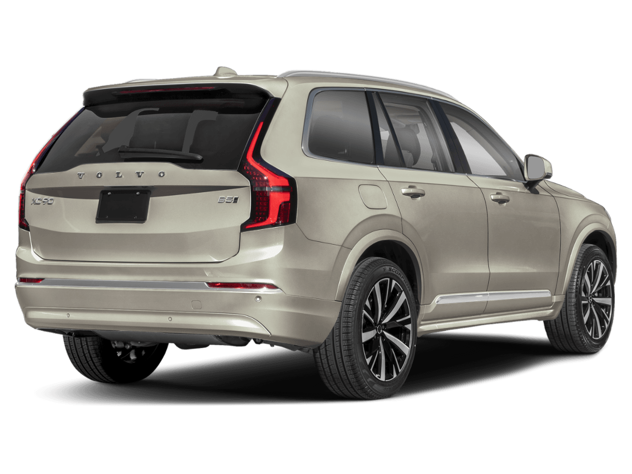 2026 Volvo XC90 Plus - Rear 3/4, facing to the right