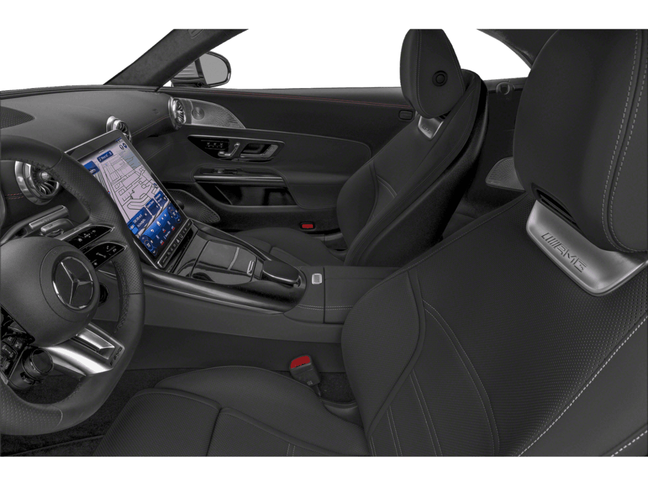 2026 Mercedes-Benz SL AMG SL 55 - Interior Driver's Side with Door Open, Front Seat Feature