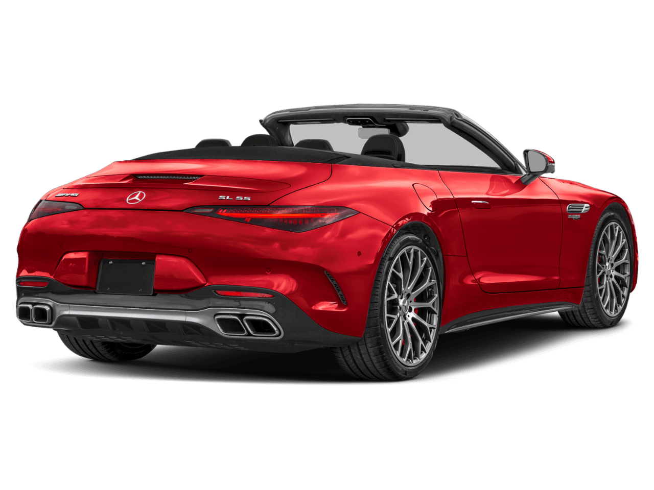 2026 Mercedes-Benz SL AMG SL 55 - Rear 3/4, facing to the right