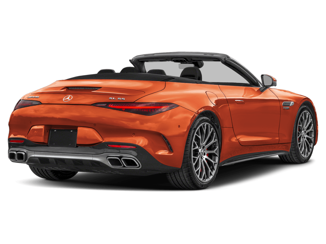 2026 Mercedes-Benz SL AMG SL 55 - Rear 3/4, facing to the right