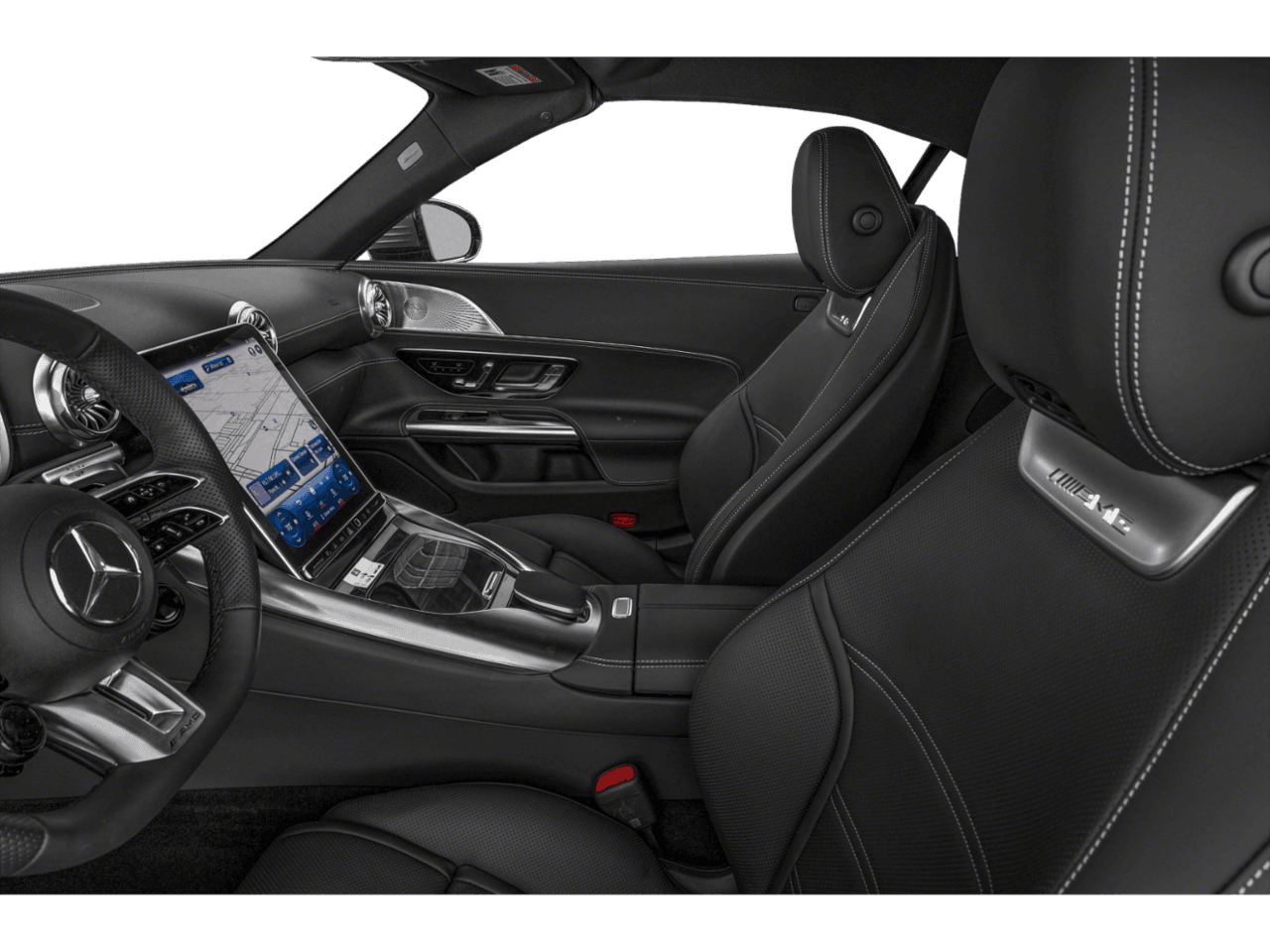 2026 Mercedes-Benz SL AMG SL 43 - Interior Driver's Side with Door Open, Front Seat Feature