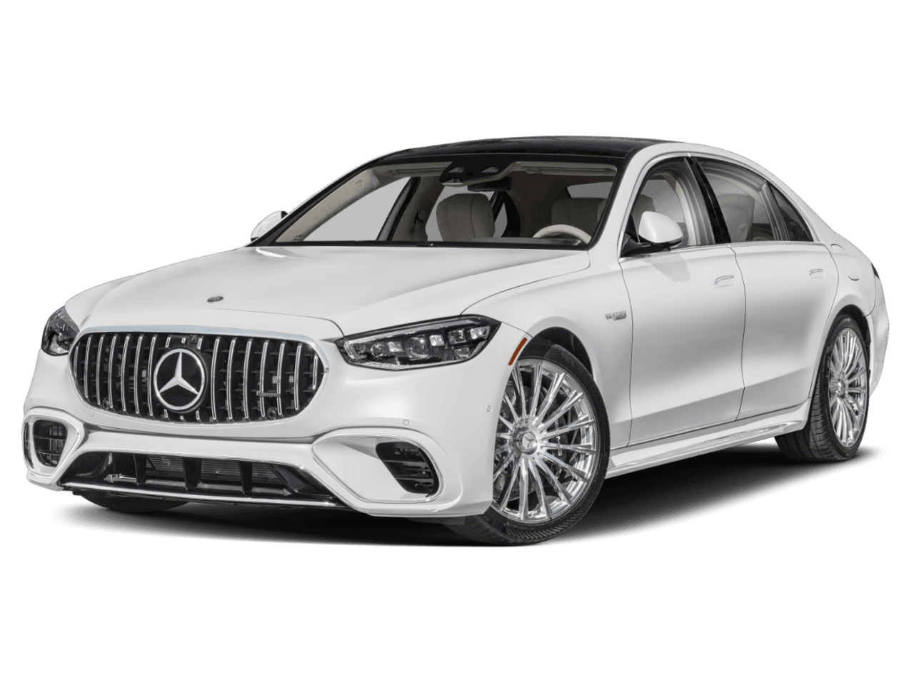 2026 Mercedes-Benz S-Class AMG S 63 E - Front 3/4, facing to the left