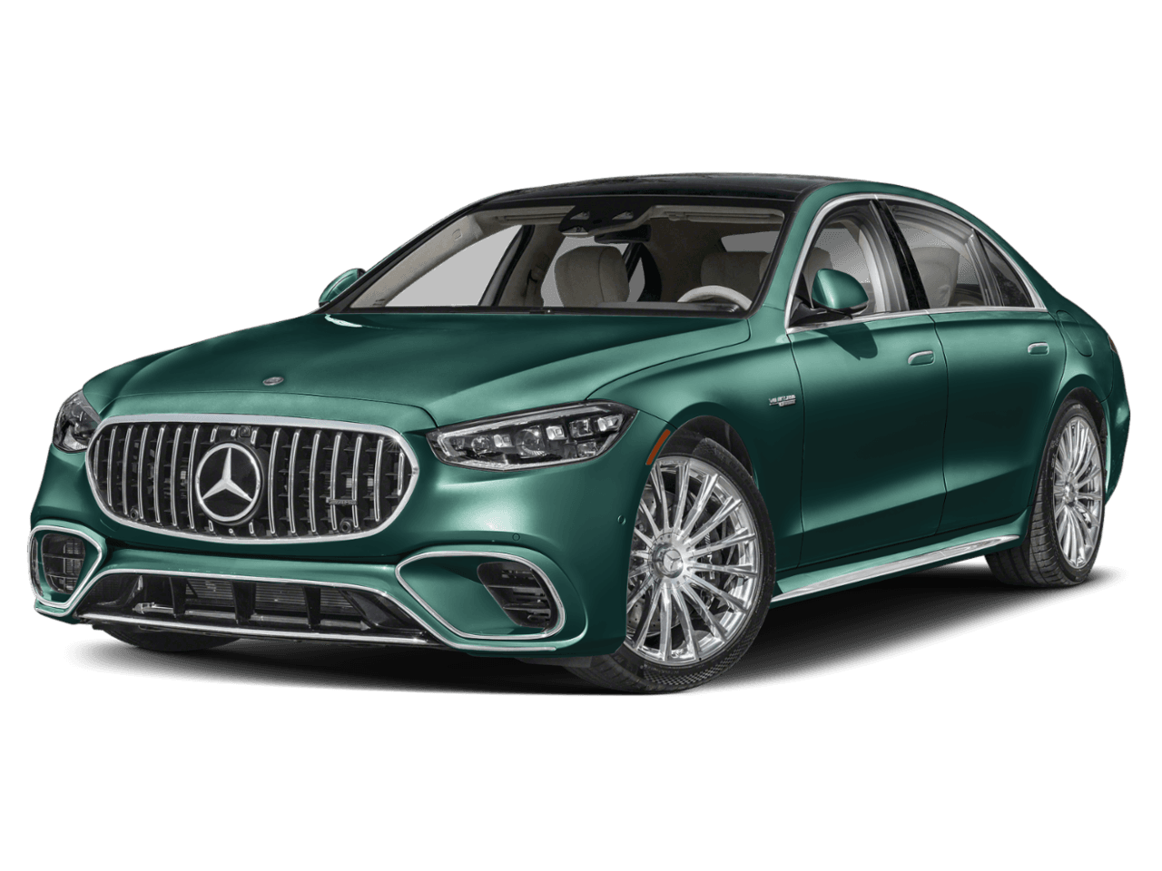 2026 Mercedes-Benz S-Class AMG S 63 E - Front 3/4, facing to the left