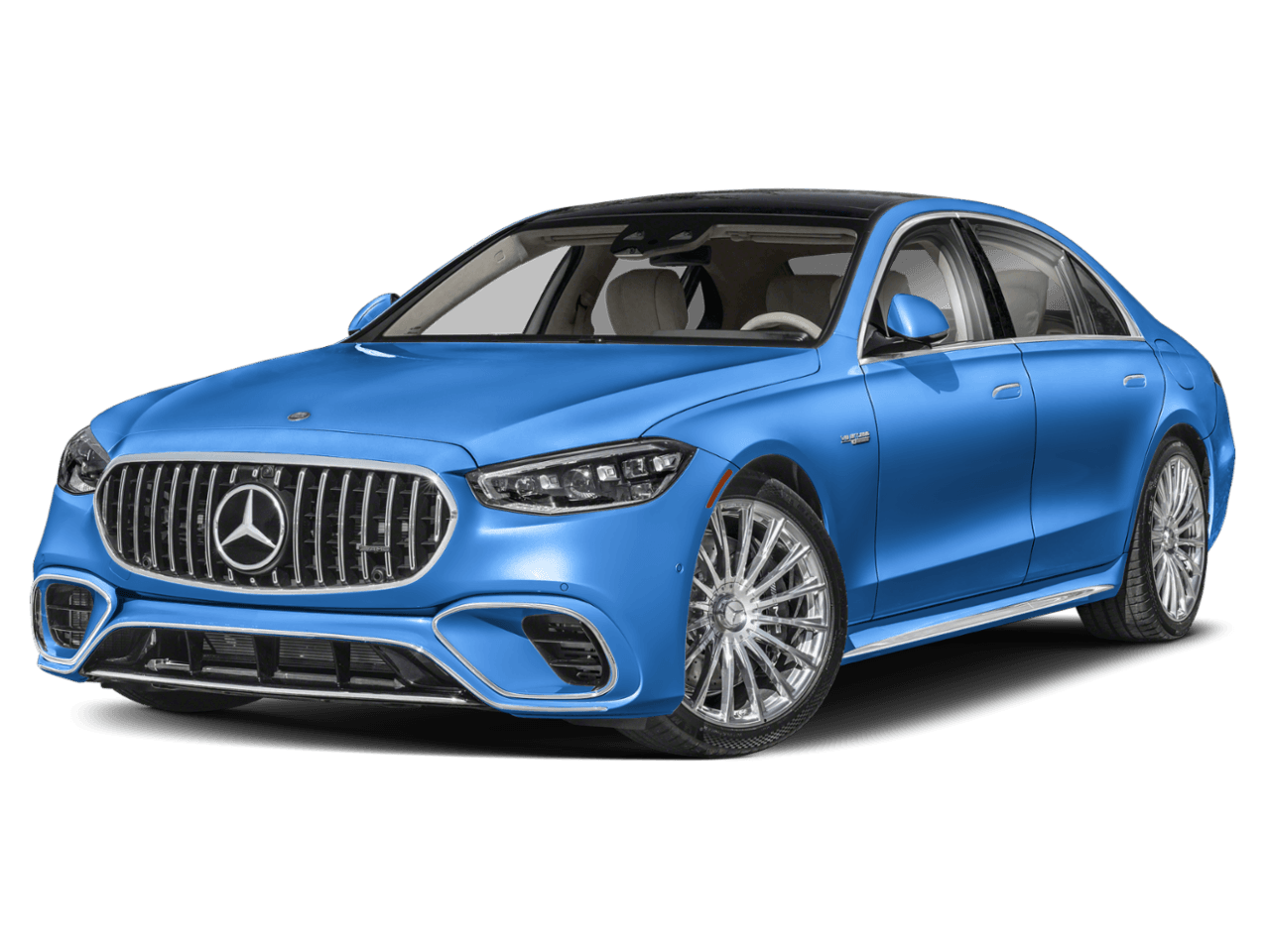 2026 Mercedes-Benz S-Class AMG S 63 E - Front 3/4, facing to the left