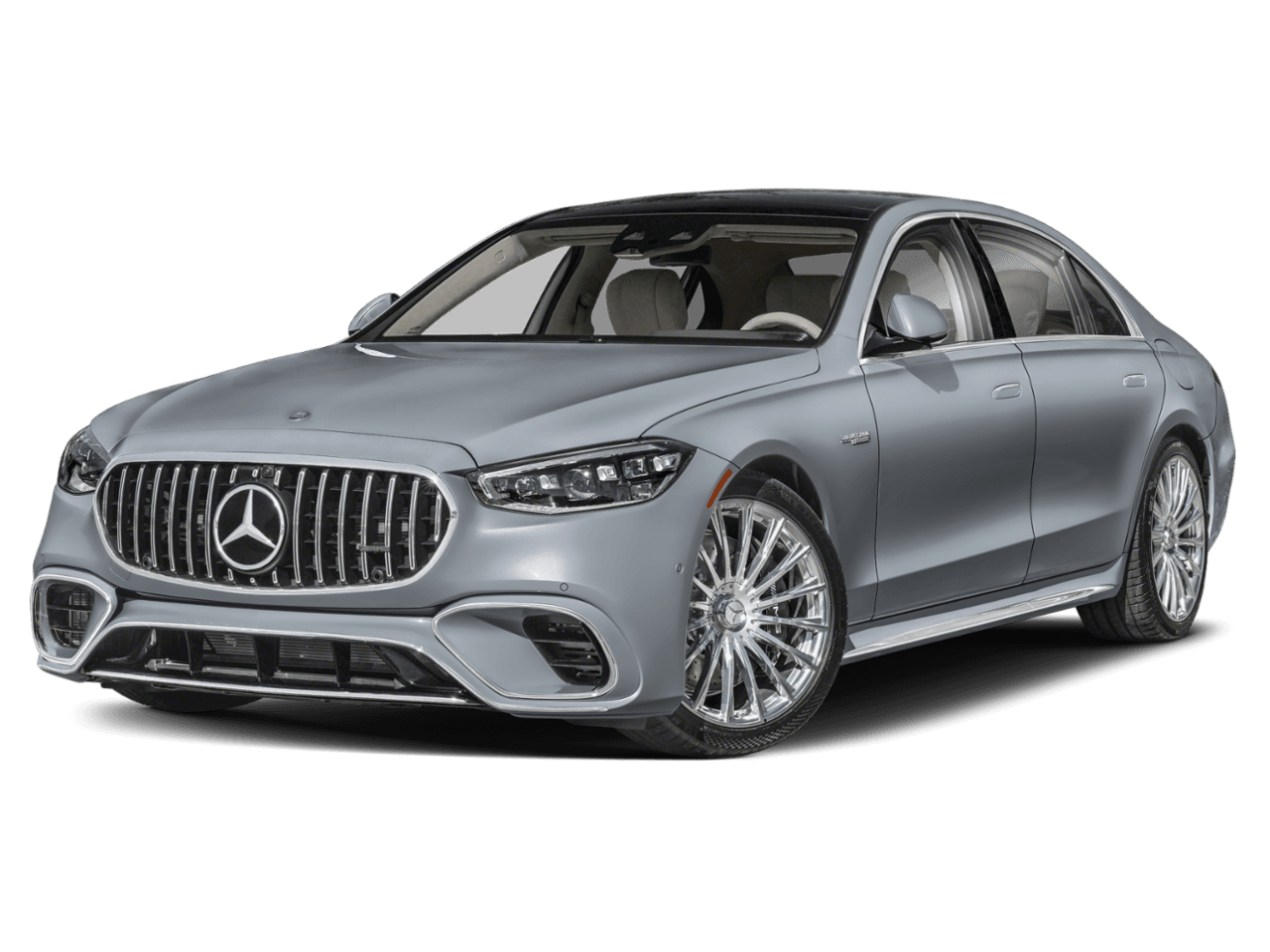 2026 Mercedes-Benz S-Class AMG S 63 E - Front 3/4, facing to the left