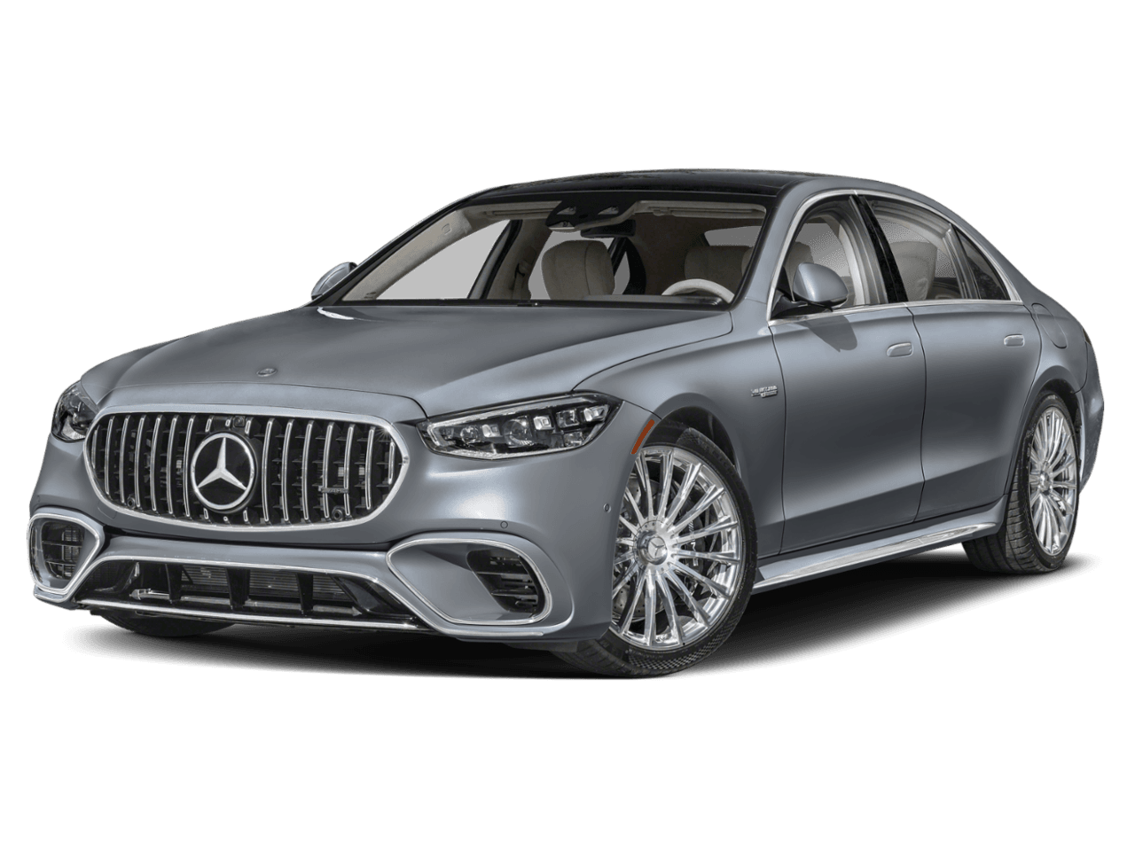 2026 Mercedes-Benz S-Class AMG S 63 E - Front 3/4, facing to the left