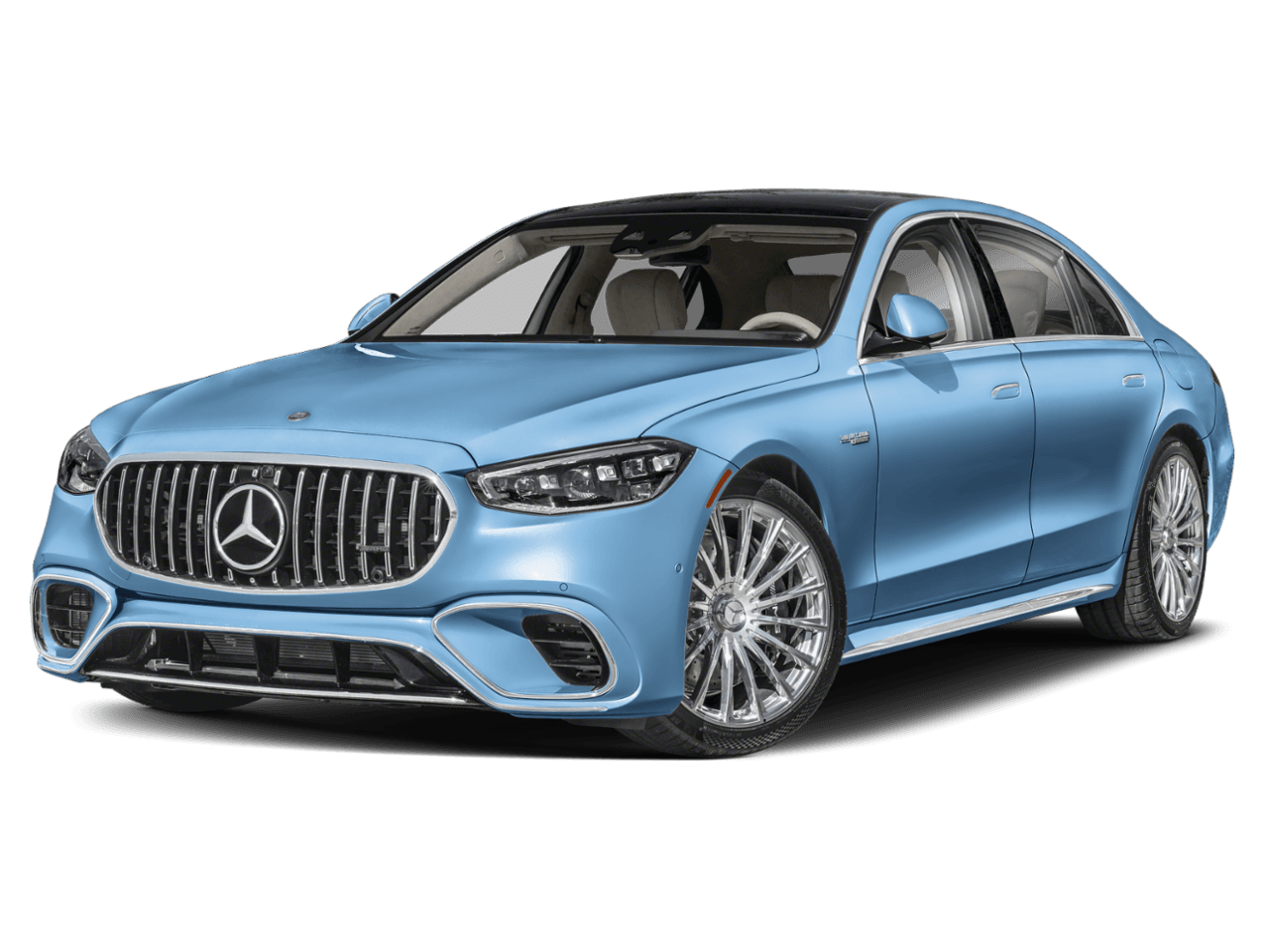 2026 Mercedes-Benz S-Class AMG S 63 E - Front 3/4, facing to the left