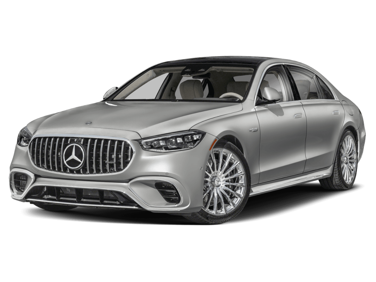2026 Mercedes-Benz S-Class AMG S 63 E - Front 3/4, facing to the left