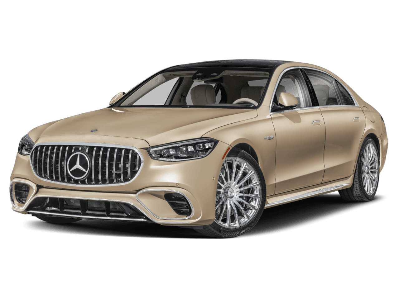 2026 Mercedes-Benz S-Class AMG S 63 E - Front 3/4, facing to the left