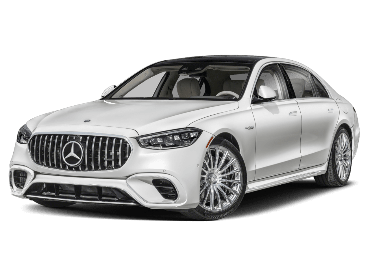 2026 Mercedes-Benz S-Class AMG S 63 E - Front 3/4, facing to the left