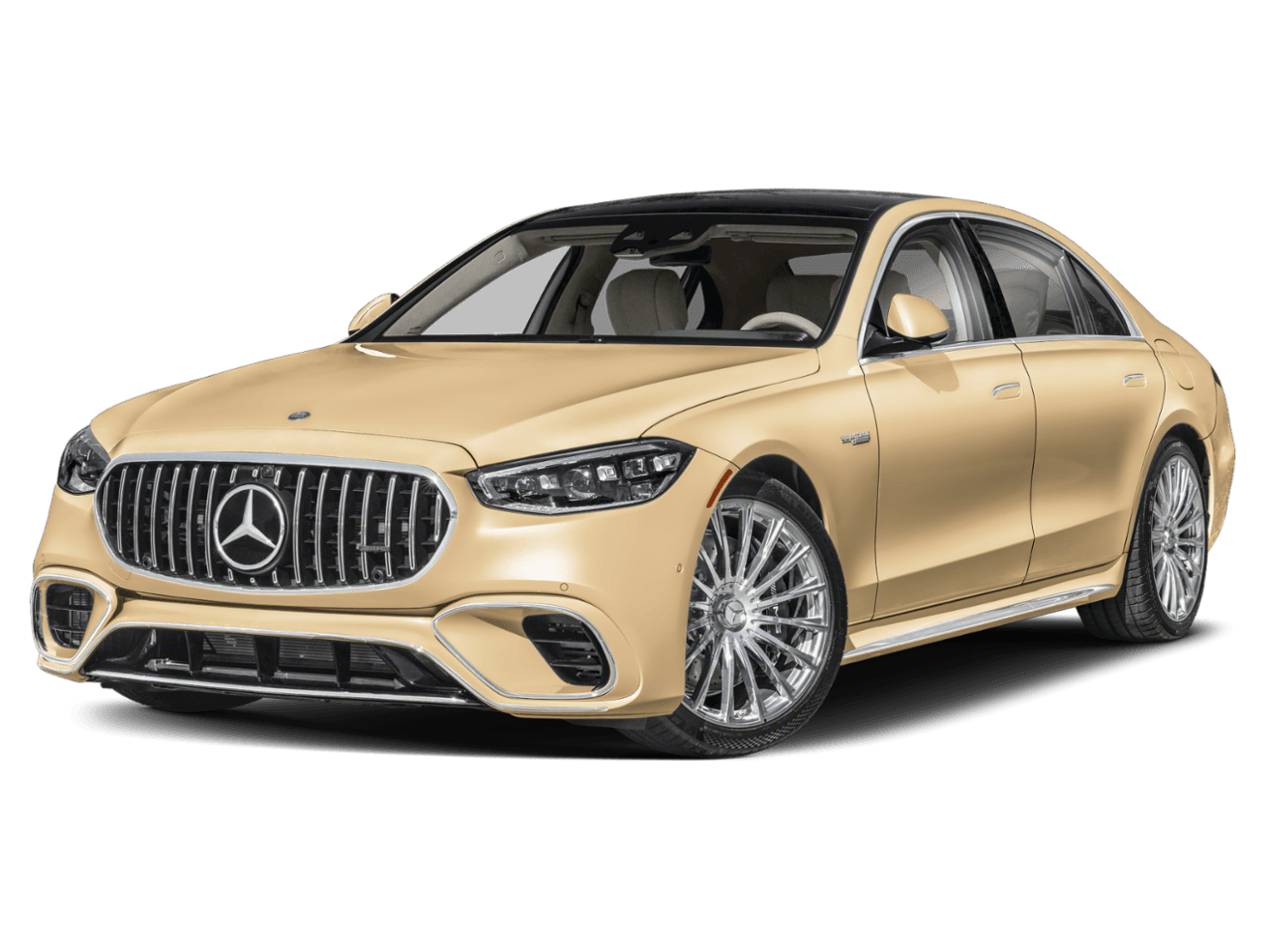 2026 Mercedes-Benz S-Class AMG S 63 E - Front 3/4, facing to the left