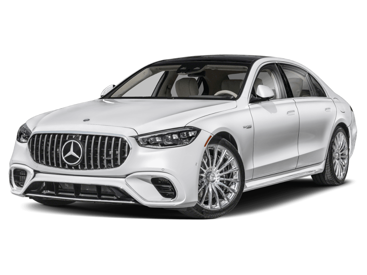 2026 Mercedes-Benz S-Class AMG S 63 E - Front 3/4, facing to the left