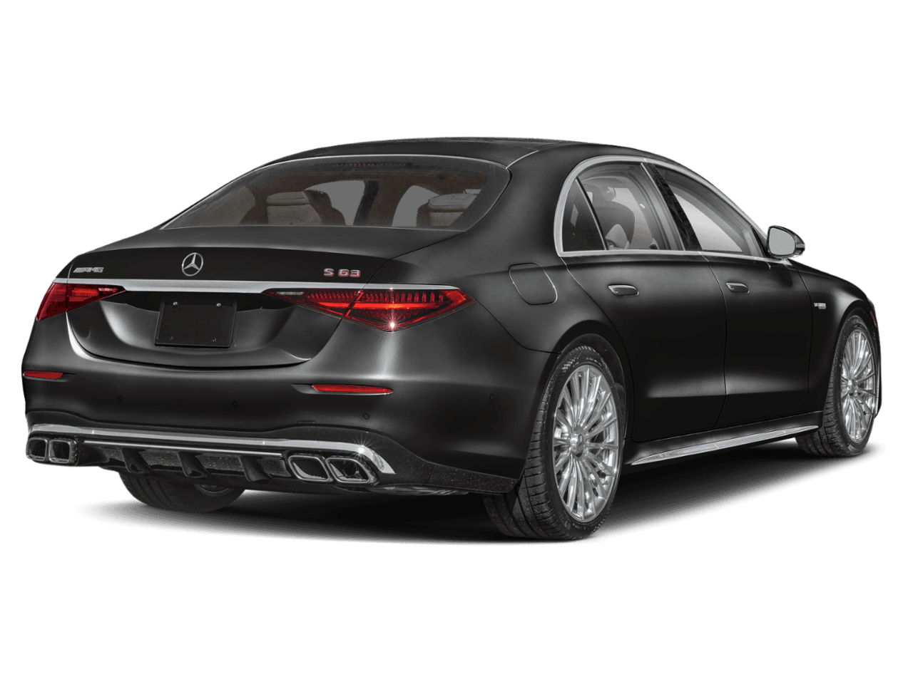 2026 Mercedes-Benz S-Class AMG S 63 E - Rear 3/4, facing to the right