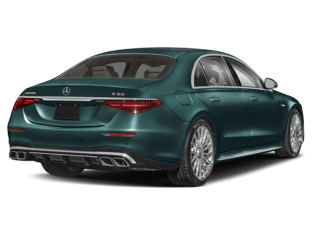 2026 Mercedes-Benz S-Class AMG S 63 E - Rear 3/4, facing to the right