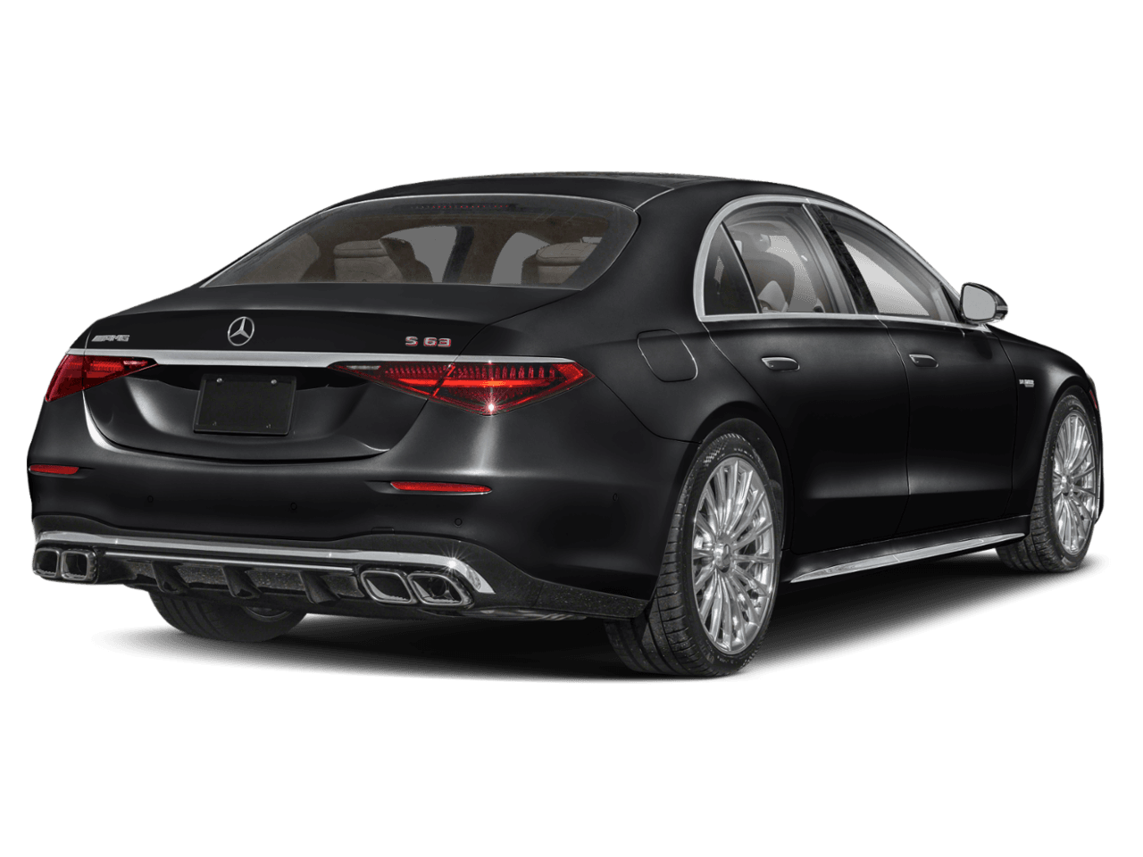 2026 Mercedes-Benz S-Class AMG S 63 E - Rear 3/4, facing to the right