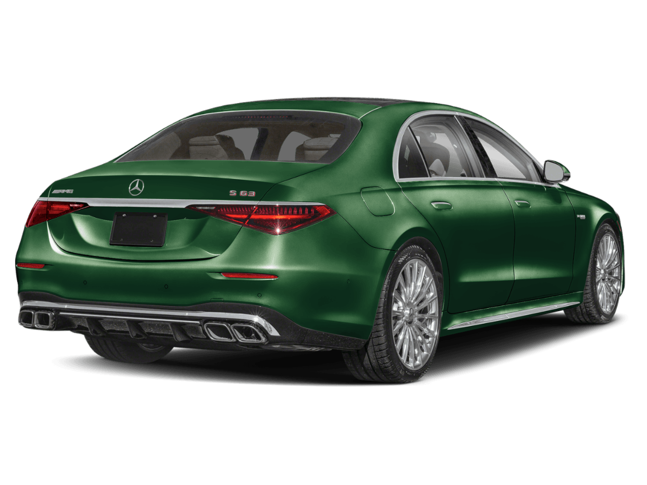 2026 Mercedes-Benz S-Class AMG S 63 E - Rear 3/4, facing to the right