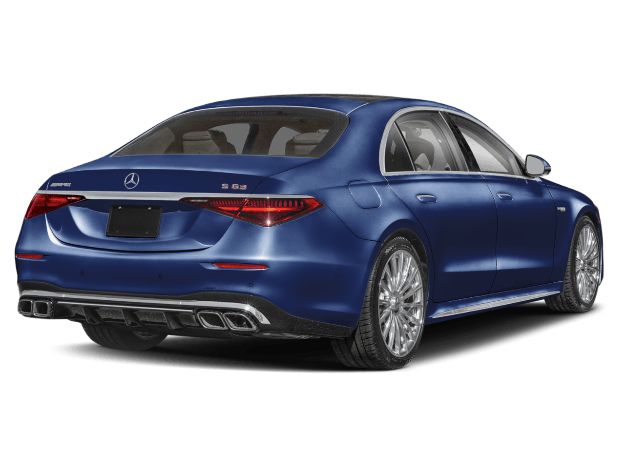 2026 Mercedes-Benz S-Class AMG S 63 E - Rear 3/4, facing to the right