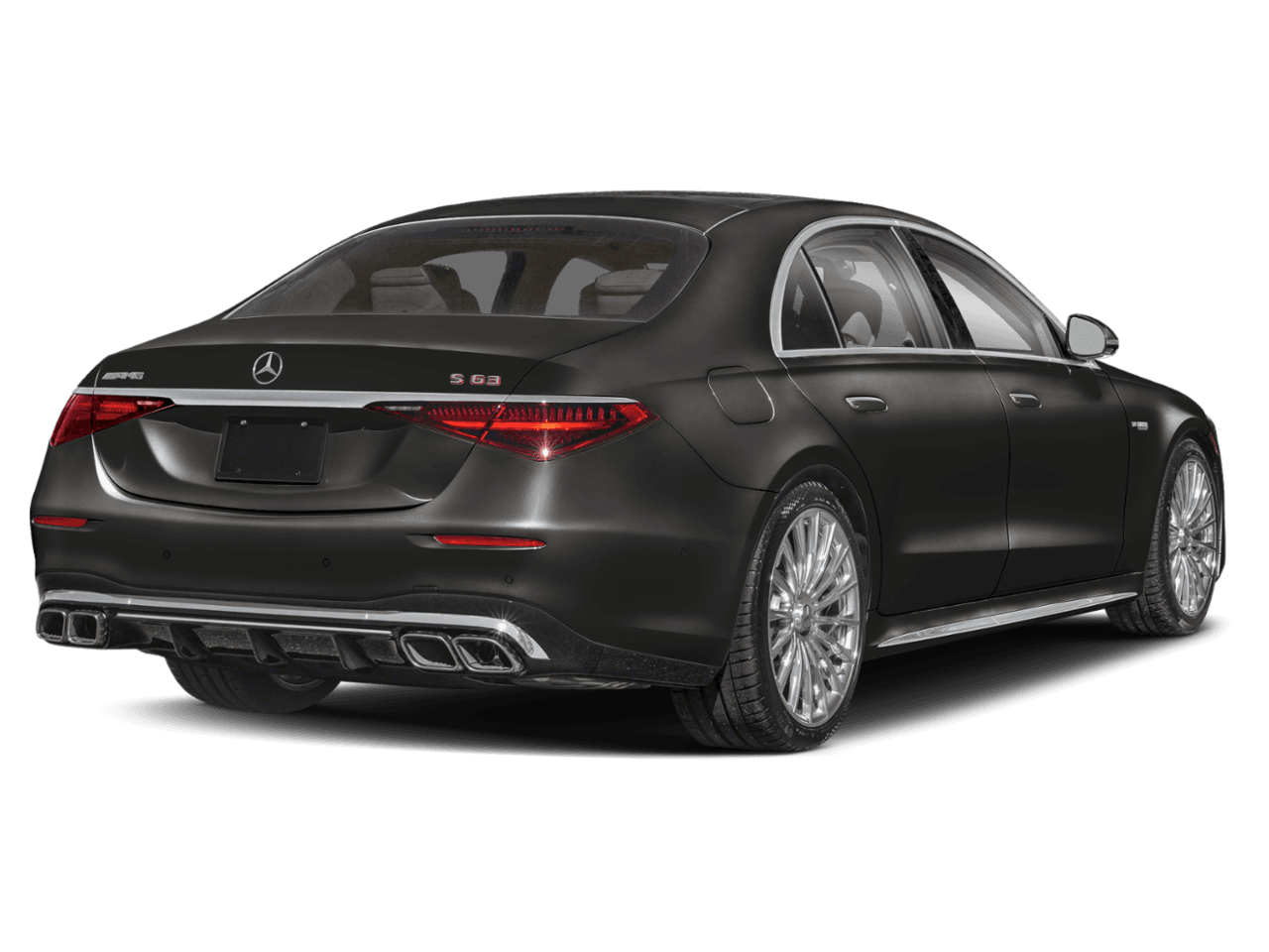 2026 Mercedes-Benz S-Class AMG S 63 E - Rear 3/4, facing to the right