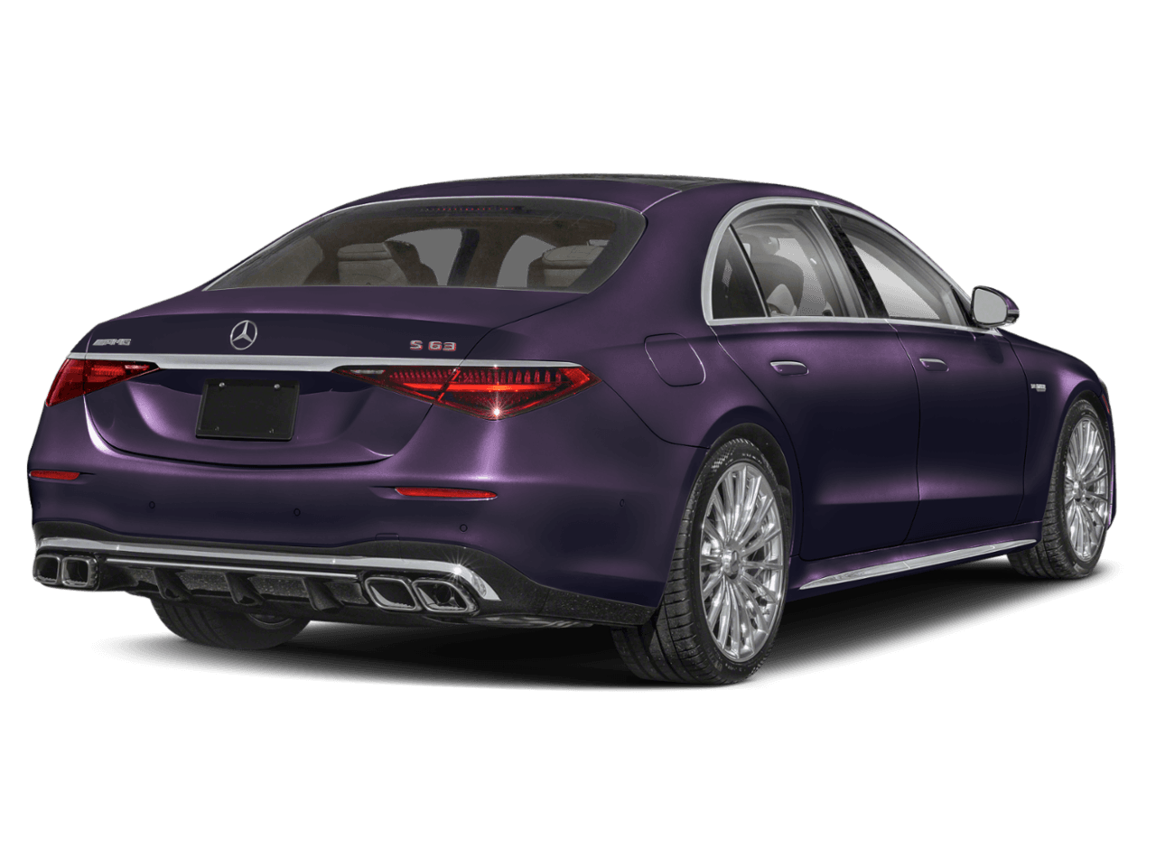 2026 Mercedes-Benz S-Class AMG S 63 E - Rear 3/4, facing to the right