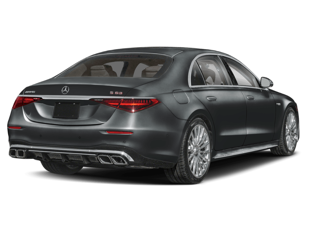 2026 Mercedes-Benz S-Class AMG S 63 E - Rear 3/4, facing to the right