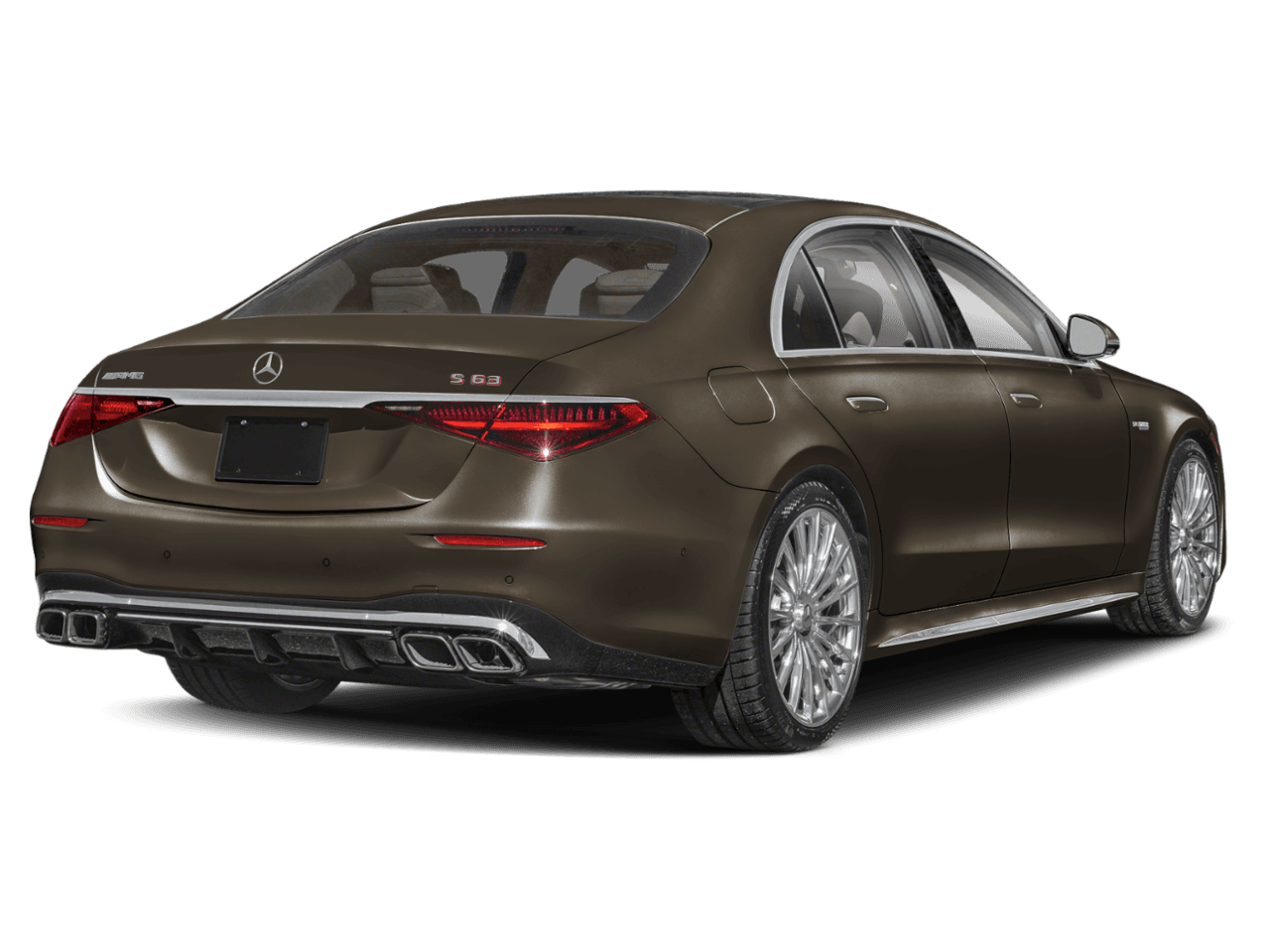 2026 Mercedes-Benz S-Class AMG S 63 E - Rear 3/4, facing to the right
