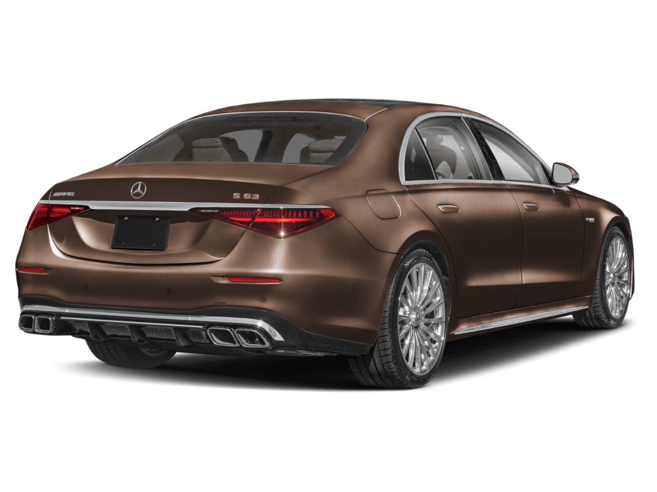 2026 Mercedes-Benz S-Class AMG S 63 E - Rear 3/4, facing to the right