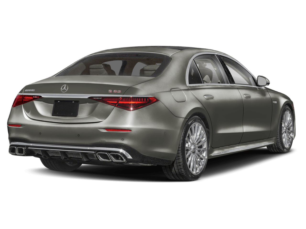2026 Mercedes-Benz S-Class AMG S 63 E - Rear 3/4, facing to the right