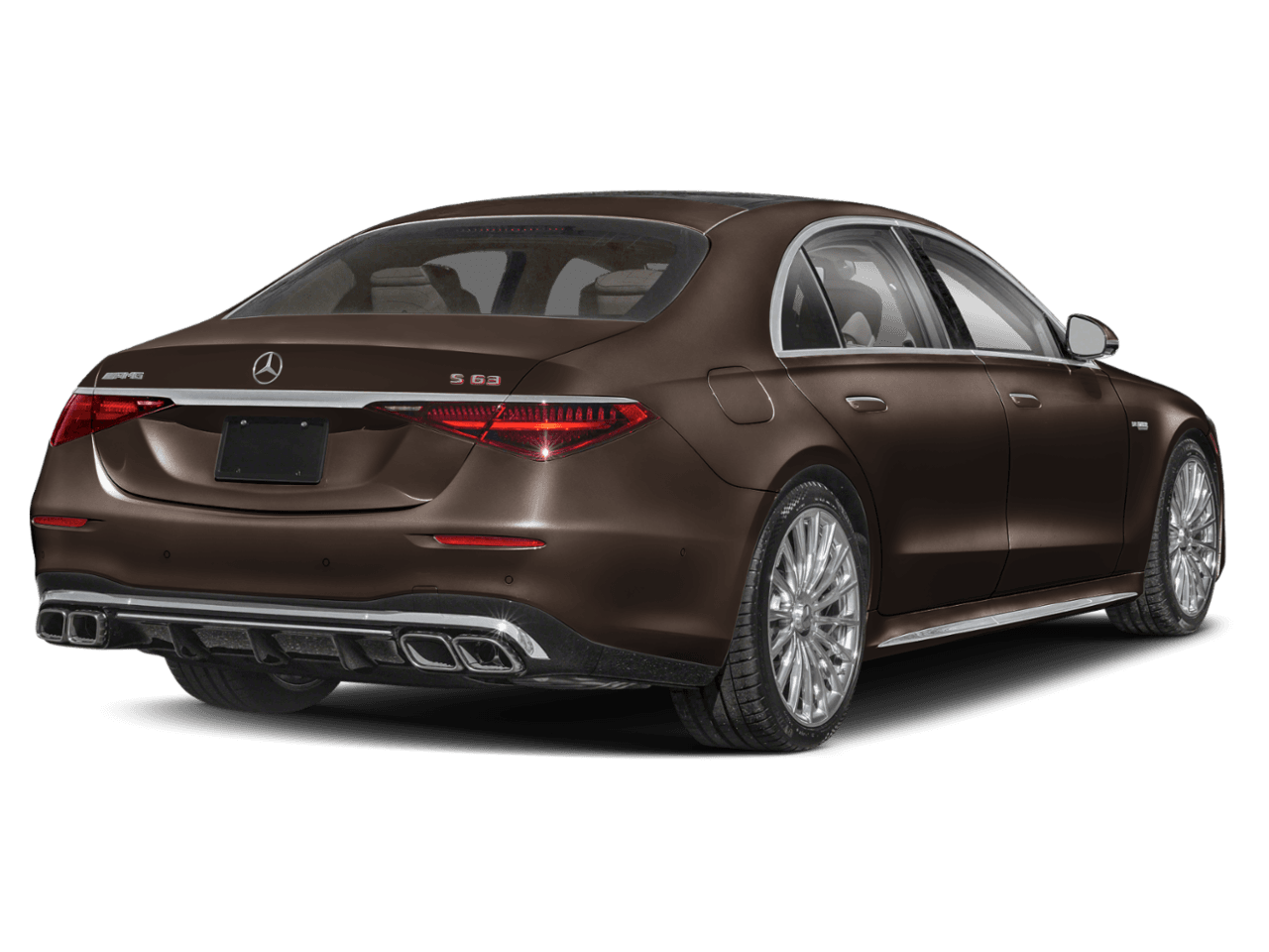 2026 Mercedes-Benz S-Class AMG S 63 E - Rear 3/4, facing to the right