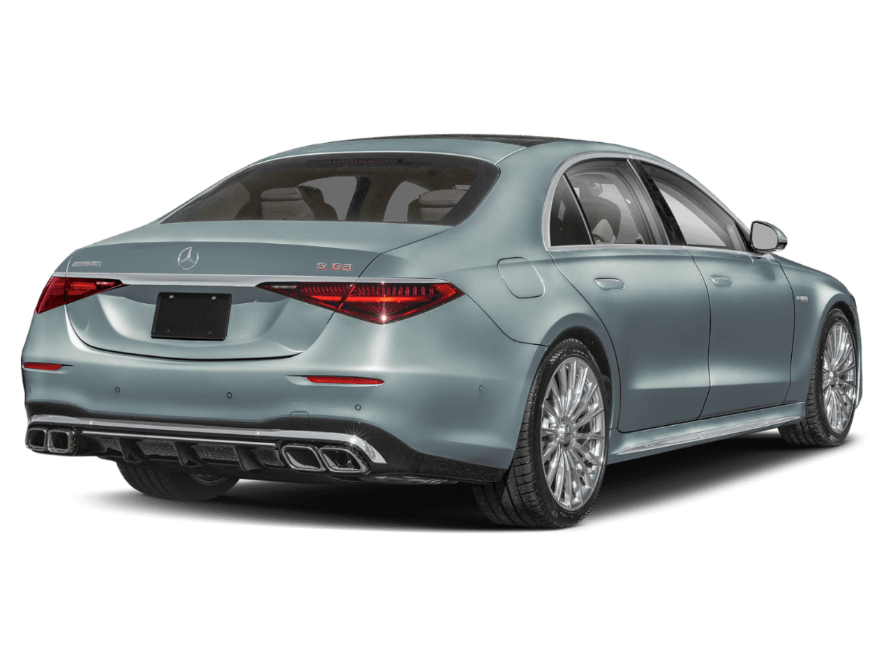 2026 Mercedes-Benz S-Class AMG S 63 E - Rear 3/4, facing to the right