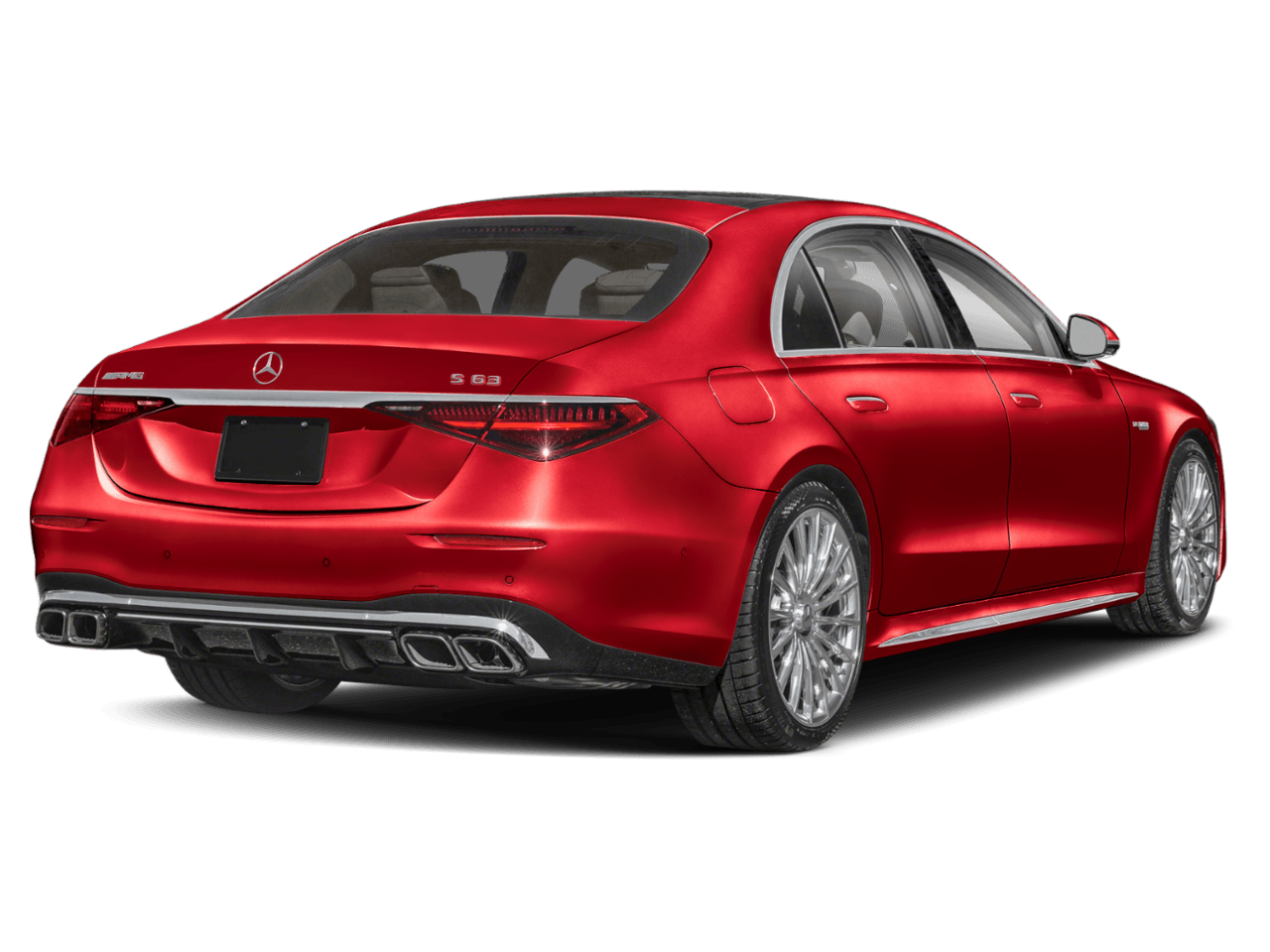 2026 Mercedes-Benz S-Class AMG S 63 E - Rear 3/4, facing to the right