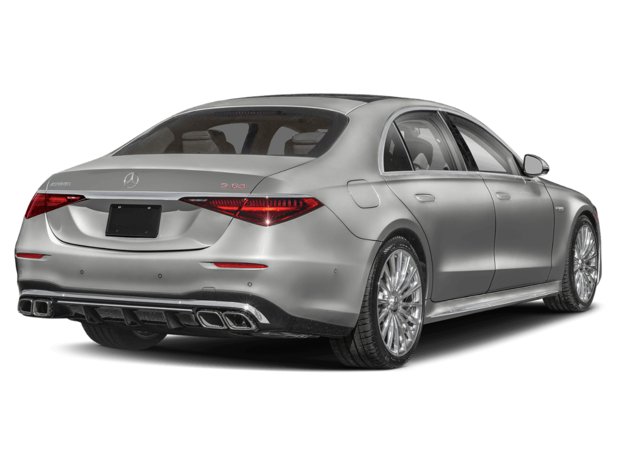 2026 Mercedes-Benz S-Class AMG S 63 E - Rear 3/4, facing to the right